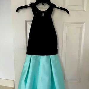 Black and mint green cocktail dress. Size 1/2